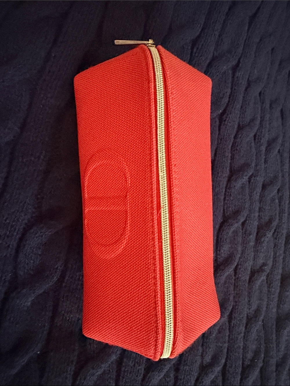 Dior Red Canvas Pouch